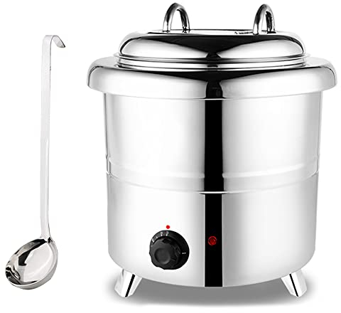 MNSSRN 10L Soupe De Porridge Isolée, Casserole Intérieure Amovible, Casserole Portative en Acier Inoxydable À Température Réglable