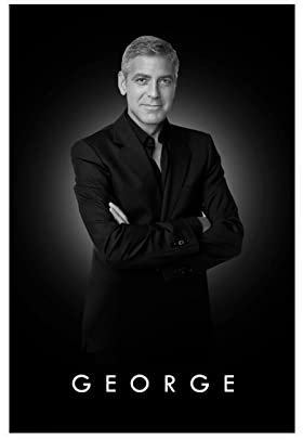 MOIT Star George Clooney Leinwand-Poster, Wandkunst, Dekoration, Bild, Gemälde für Wohnzimmer, Schlafzimmer, Dekoration, Rahmen-Stil, 30 x 45 cm