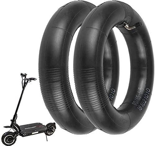 VOLOHAS 90/65-6.5 verstärkter Schlauch mit abgewinkeltem Ventil 90° für 11 Zoll Reifen aufblasbar Off-Road, Slick und Road für Zero 11X/Speedual Plus/Dualtron Ultra/Kaabo Elektroroller (2 Stück)