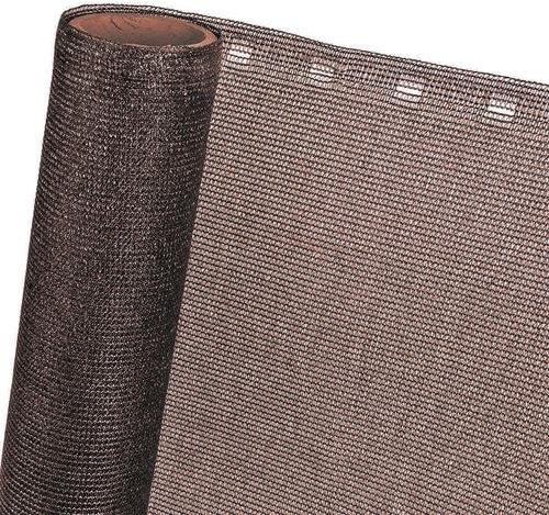 HaGa Zaunblende 0,9m x 10m mit 85% Schattierwirkung in braun – Balkon Sichtschutz & Terrassen Sonnensegel – Hitzeschutz & Sonnenschutz für Pflanzen – Wetterfest & Temperaturbeständig