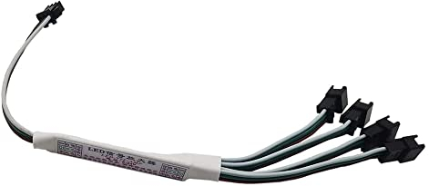 WS2812B WS2811 16703 SK6812 WS2814 3 pin RGB IC TTL Verstärker 1 TO 4 Amplifier für 3 pin adressierbare LED Streifen, LED String, Fairy String, LED Matrix, LED Modul etc DC5V DC12V DC24V