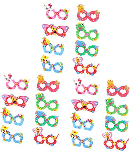 Toyvian 24pièces Eva Pour Garçon Fille Avec Motifs Animaux Kit Créatif Pour Développer Imagination Compétences Manuelles Petits