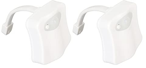 2 Toiletten-Nachtlichter, Bewegungsmelder, LED-Toilettenlicht