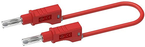 Electro PJP 2217/600V-CD1-50R Messleitung Bananenstecker Bananenstecker 0.50 m Rot 1 St.