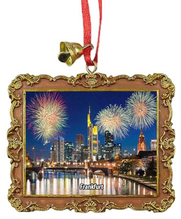 Frankfurt Deutschland Reise Souvenir Weihnachtsbaum Ornament Hängende Anhänger Home Weihnachten Party Dekoration