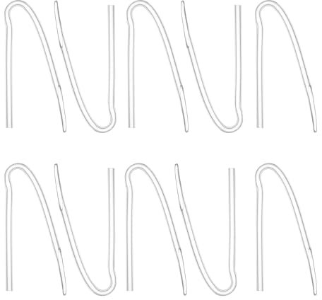 PEUTIER 10pcs Hearing Aid Tubes, Hearing Aid Earmold Tube Hearing Aid Tubing Replacement Hearing Aid Tubes NHS Hearing Aid Supplies, Suitable for Most Hearing Aids (3.1x2mm), Clear