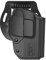Sig P320 Holster - OWB für Sauer P320 M17 M18, Verdeckter Außengurt, Paddle Holster, Autolock Level 2, Taktisches Pistolenholster, Schwarz, Polymer, Verstellbar, Kant