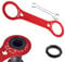 Bottom Bracket Tool - Dual Purpose BB Axis Wrench with 1 Allen Wrench, Adapter Repair Tool, Bike Bottom Bracket Wrench, Bicycle Multifunctional Aluminum Alloy Spanner for Cycling Riding Equipment