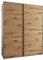 MEBLE KRYSPOL LUX 1 Schrank mit 2 Schiebetüren und geräuschlosem Schließen - Schiebesystem HETTICH Topline L - für Wohnzimmer, Schlafzimmer - 245,5x200x64cm - Weiß, Artisan, Silber