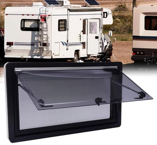 FANYING Wohnwagen-Seitenfenster, Wohnwagenfenster, Schiebefenster mit Fliegengitter, Lüftungsfenster für Wohnmobile, Wohnwagen, Wohnwagen, Wohnmobile,1000 * 500mm