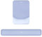 MOSISO Repose-Poignet pour Tapis de Souris & Clavier Set,Ergonomique Mouse Pad Antidérapante Rectangle Domicile/Bureau Soulagement Douleur,Repose Poignet Surélevé Courbé Mousse à Mémoire,Bleu Sérénité