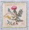 Wildflowers Garden Art Ceramic Tile 6 15 cm Floral Decorative Wall Kitchen Backsplash Hand Decorated in UK (Image A)