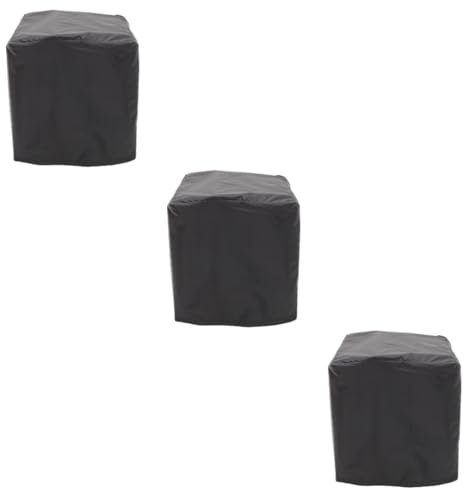 Sosoport 3stücke Patio Möbel Abdeckung Für Gartenmöbel Schutz Für Esstisch Und Stühle Silberbeschichtet Regen Und Schmutzabweisend Für Draußen