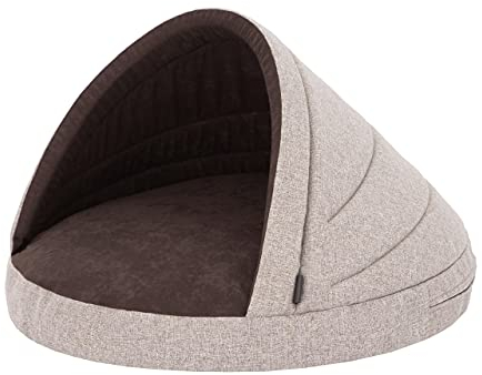 Sales Core Hundehöhle Hundehütte Hundebett Hundehütte - Cappuccino - R1: ⌀65 x 50 cm Große und Kleine Hunde Hundeliege Hundesofa Hundekissen Hundekorb
