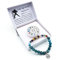 Sternzeichen Edelstein Armband in Geschenkbox | Schutz Glück Liebe Energie (Wassermann Aquamarin, 18 cm)