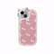 Danzel for iPhone 12 Pro Max/13 Pro Max Cute Case, Cartoon Bow Cat Soft Silicone Kawaii Funny Retro Cover (Pink)