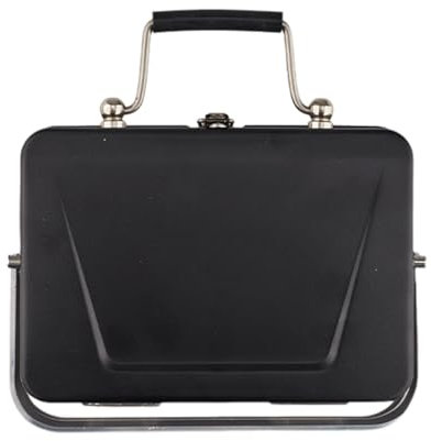 jamgeery Petit barbecue au charbon de bois, barbecue portable,Grilles de barbecue pliantes | Petit gril compact pour la cuisine en plein air, pique-nique en camping-car, terrasse dans le jardin, plage