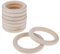 10 Stück Holzringe zum Basteln Kleine Holzringe Holzring Hölzern 70mm Makramee Natürlich Holz Ringe, Naturholzringe Holzkranz, Bastelring für DIY Handwerk Ring Anhänger Schmuck