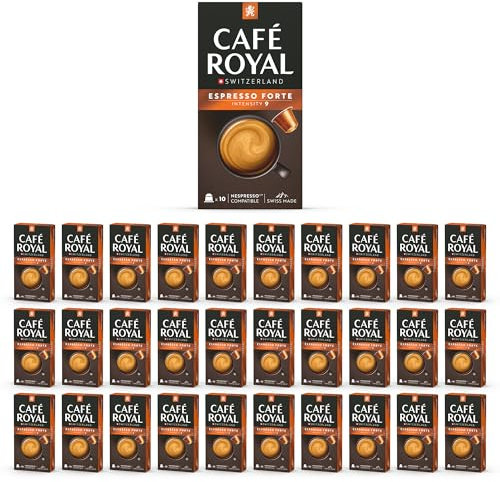 Café en Capsules Aluminium - Café Royal Pro | 30 x 10 soit 300 Dosettes - Saveur Espresso Forte - Compatibles avec les Machines à café Nespresso®* Alu à usage Domestique