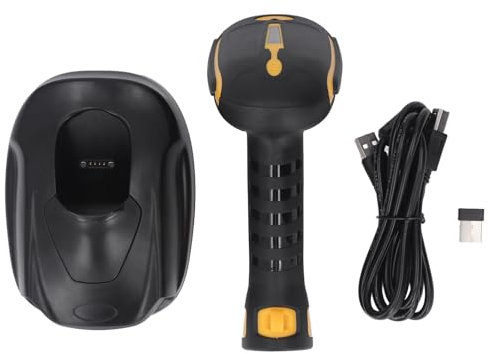 Barcode Scanner sans Fil Bluetooth Handlefuge Industriel IP68 IP68 STAPPORY 1D 2D Code à Barres Lecteur avec Transmission 2,4 g pour Android iOS Devices Material ABS 2000mAh