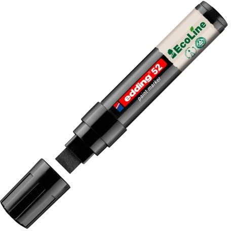 Edding Ecoline E52 Malstift, rechteckig, 4-15 mm, Schwarz