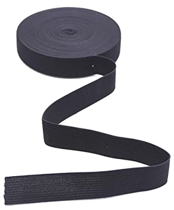 DAHI gummiband 20 meter Elastisches Band 2cm breite Wäschegummi Gummizug Gummilitze (20meter/2cm schwarz)
