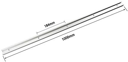 belupai 1000mm T-Nut T-Spur Gehrungsschiene Spannvorrichtung Schlitz Gerade Kante Spannwerkzeug 30x12,8mm Führung Aluminiumlegierung T-Nut Spurweite für Holzbearbeitung Router Tischkreissäge