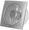 EUROPLAST Diameter 150 mm Fan with Timer - Silver - Bathroom Fan Wall Fan Toilet Bathroom Kitchen Quiet Small Room Fan