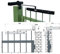 Ferme portail DC680 réversible Noir ASSA ABLOY pour porte 1400 mm - DC680G-9004