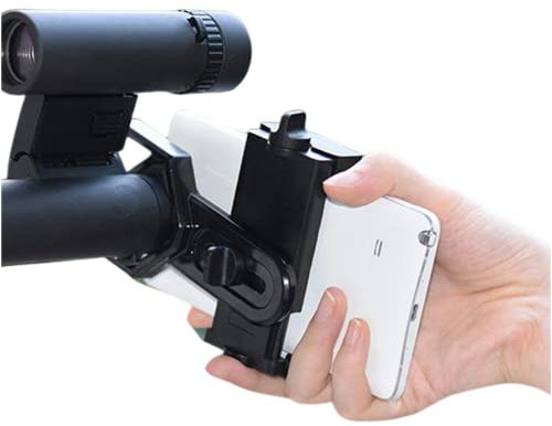Bindpo Universal Cell Phone Adapter Mount,Aluminium Alloy Telescope Phone Mount for Binocular,Monocular, Spotting Scope Telescope, 25-48mm Eyepiece Diameter and Tripod