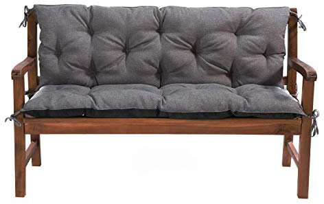 Mayaadi-Home Gartenbankauflage Bankauflage Bankkissen Sitzkissen Polsterauflage Sitzpolster Hellgrau 180x60x50cm