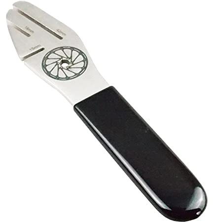 Fahrradscheiben-Rotor, Asudaro Edelstahl Radscheiben-Rotor-Abrichtschlüssel True Alignment Truing Gabel Scheibenbremse Bremssattel Kolbenpresse Spreizwerkzeug Schraubenschlüssel Ratsche