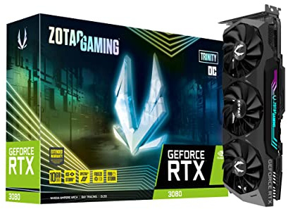 Zotac GeForce RTX™ 3080 Trinity OC LHR 10GB GDDR6X 320-bit 19 Gbps PCIE 4.0 Gaming Graphics Card, IceStorm 2.0 Advanced Cooling, Spectra 2.0 RGB Lighting, ZT-A30800J-10PLHR