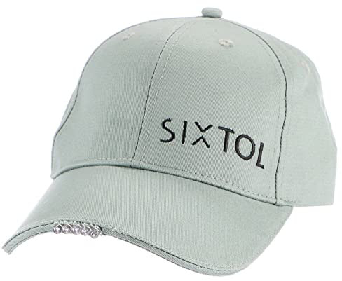 SIXTOL B-Cap Baseballmütze mit LED-Licht 25lm | Aufladen über USB | Universalgröße | Grün