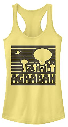 Disney Agrabh Simple Camiseta, Amarillo (Banana), XS para Mujer