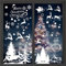 ihaspoko Weihnachten Fensterdeko,Fensterbilder Weihnachten Selbstklebend, Fensteraufkleber Weihnachten,Winter-Deko Schneeflocken Fensterbild, Statisch Haftende Weihnachtsmann Süße Elche