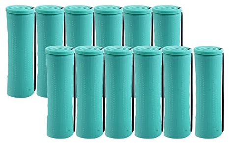 Sharplace 12 Stück Heatless Curls Band Heatless Curls, Overnight Lockenwickler Blowout Curls mit elastischem Band, Hair Perm Rods DIY Heatless Curls Overnight Curls für mittellanges Haar, 2,5 cm