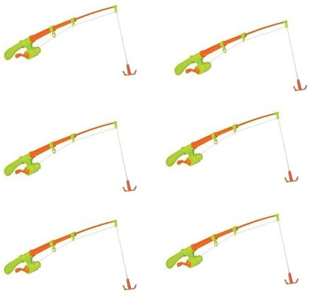 SDMAX Kids Hook Duck Style Bath Toys, Duck Hooking Game, Summer Garden Pool Toy Rod Set, Lawn Games, Parties, Duck Game, Attractive Design, For Kids (6PCS)