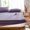 HAIBA Spannbettlaken, Jersey-Stretch Spannbetttuch 100% Baumwolle Bettlaken Gekämmte Baumwolle, Spannbetttücher für Matratzen, Boxspringbett,Lila,120x200+30cm