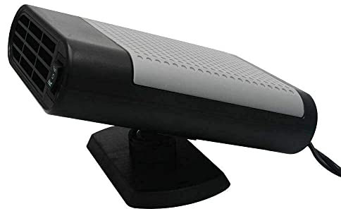 Termoventilatore per auto 12V 150W, TOTMOX 2-in-1 Riscaldatore ceramico portatile Raffreddamento Riscaldatore a secco Ventola per parabrezza Sbrinatore Disappannamento Nero
