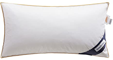 Heidelberger Bettwaren Kissen 80x40 cm | 3-Kammer-Kopfkissen mit Gänsedaunen und Federn | atmungsaktiv, hautfreundlich, hypoallergen für Seitenschläfer | Serie Island