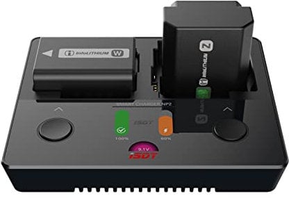 LIMETA Camera Battery Charger,NP-FW50 NP-FZ100 NP-BX1 Smart Charger with LCD Disply,Smart Two-way Fast Charging Station for Sony Batteries Cyber-Shot DSC-RX100,DSC-RX100 II, HDR-CX405 FDR-X3000