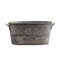 HIHELO Blumentöpfe Zink Metall Blumentopf Gartenpflanzer Trog Blume Pflanze Topf Container Home Party Outdoor Garten Dekoration Pflanztöpfe für den Innenbereich