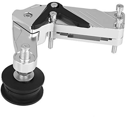 Tendeur de Chaîne, Tendeur de Chaîne Universel en Aluminium Tendeur de Chaîne Boulon Ajusteur Automatique sur Rouleau pour Moto Motocross Dirt Bike ATV (Noir) (Argent)