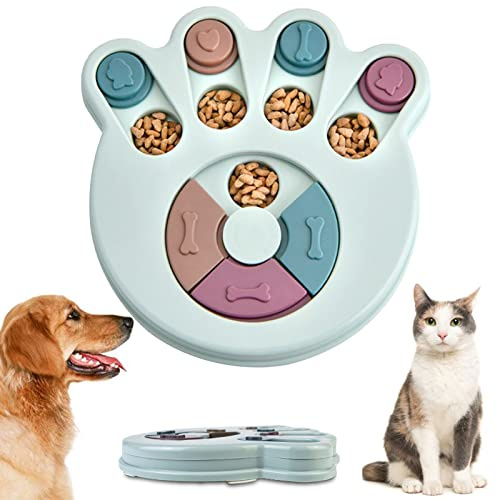 Futterautomat Katze Hund Welpenspielzeug Intelligenz Spielzeug Slow Feeder | Interaktives Denkspiele Spiel Spielzeug
