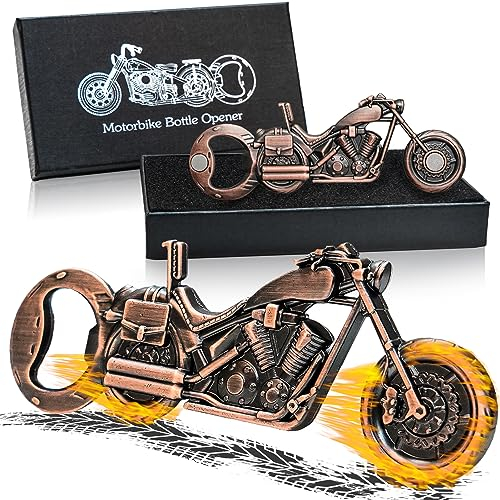 ZONSUSE Décapsuleur de Moto Magnétique, Ouvre-bouteille de Bière Vintage, Décapsuleur Unique pour Bar, Cadeaux de Bière pour Homme, Idées de Cadeaux pour Anniversaires, Noël et Fête des Pères (B2)
