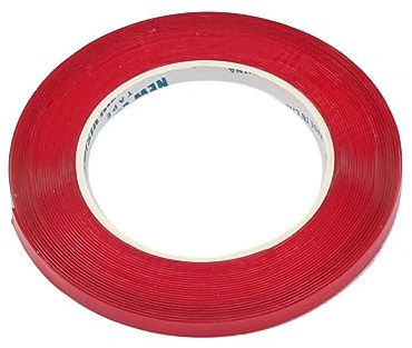 Schürberg 10 Meter Transparentes Doppelseitiges Industrie Montage Klebeband - extrem stark haftend - lässt sich dennoch rückstandslos entfernen - 6 bis 20mm Breite (Breite: 6mm)