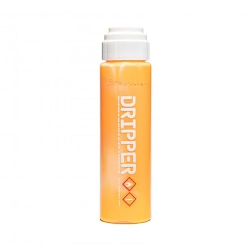 Liquid Paint Dope Dripper Multi Colour & Multi Size Mop Marker Graffiti Art Taggers, Permanent Alcohol Based Paint Refill (Neon Orange, 18mm Mop Marker)