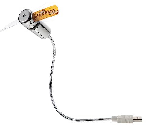 jojofuny 3 Pièces Ventilateur Usb Mini Climatiseur Ventilateurs D'ordinateur De Table Air Portatif Mini Petit Briller Aluminium D'ordinateur