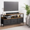 Auton Armoire TV pour téléviseur jusqu'à 55, Buffet en Bois avec tiroirs et étagères, Salon, Salle à Manger, Chambre à Coucher, 120 x 57 x 30 cm